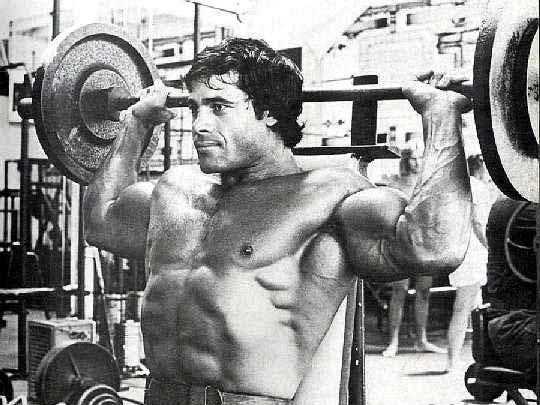 behind the neck press